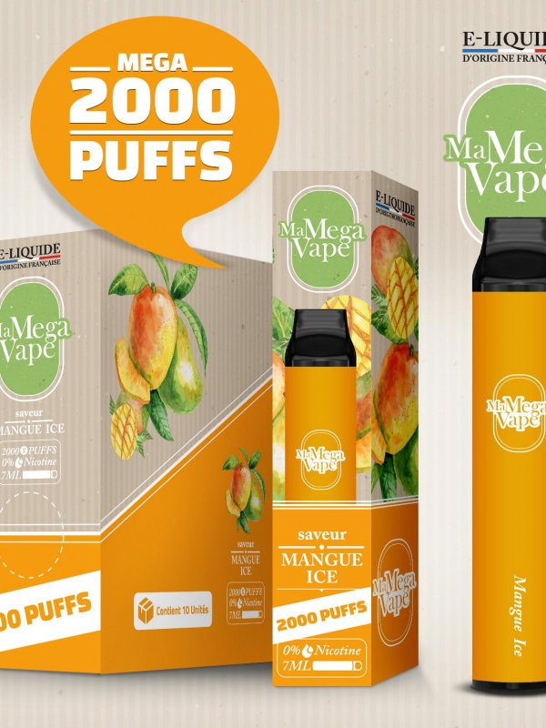 méga vape mangue glacé